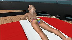 3D sex villa's lucky guy in yachting series