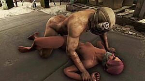 Fallout 4: استكشاف الأوهام السوداء مع شخصية ذات شعر وردي في BDSM