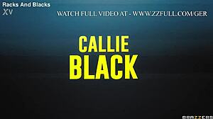Aliran coli Callie Blacks dipenuhi dengan air mani selepas anal dan blowjob
